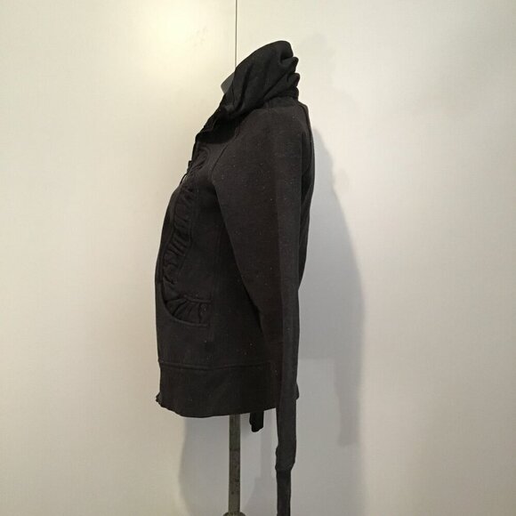 Lululemon Cuddle Up Jacket Heathered Black / Black Sparkle Size 6 - Picture 6 of 14